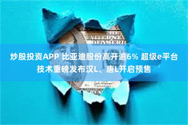 炒股投资APP 比亚迪股份高开逾6% 超级e平台技术重磅发布汉L、唐L开启预售