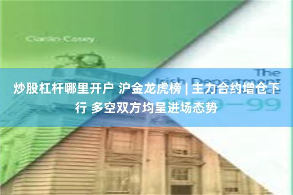 炒股杠杆哪里开户 沪金龙虎榜 | 主力合约增仓下行 多空双方均呈进场态势