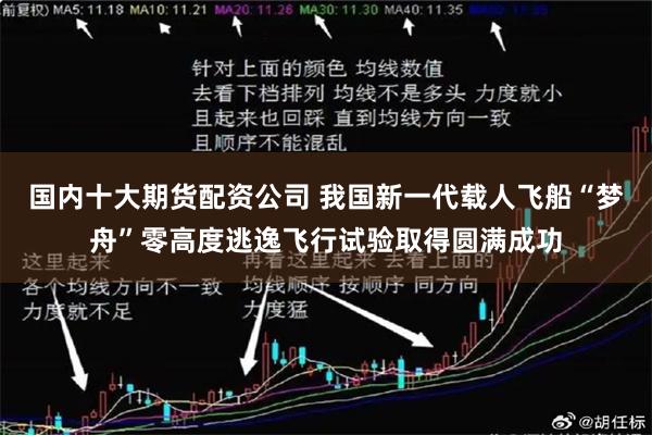 国内十大期货配资公司 我国新一代载人飞船“梦舟”零高度逃逸飞行试验取得圆满成功